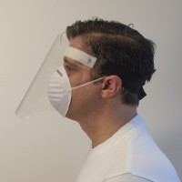Clear Hinged Face Shield - Model # FS-VISOR-H