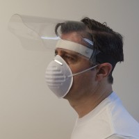 Clear Hinged Face Shield - Model # FS-VISOR-H