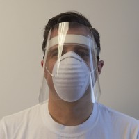 Clear Hinged Face Shield - Model # FS-VISOR-H