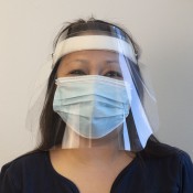 Clear Co-Poly Hinged Face Shield