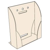 CD DVD Brochure Holder with Feet