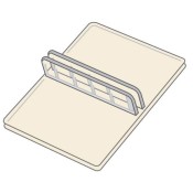 Clear Centre Mount Sign Holder