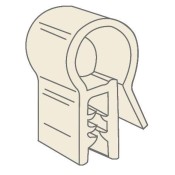Clear Extruded Wire Basket Card Clip