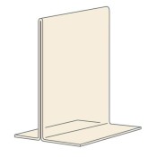 Clear Inverted T-Sign Holder
