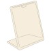 Clear L-Shaped Sign Holder - 8.5" x 11"