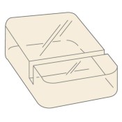 Clear Price Ticket Cube