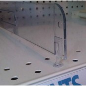 2" Clip-In Adjustable Shelf Divider with Pin