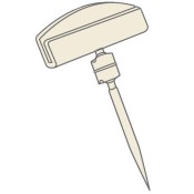 Plastic Pin with Large Card Holder