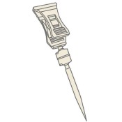 Plastic Pin with Memo Clip