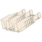 Snap-In Adjustable T-Divider - Left End