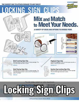 Locking Sign Clips